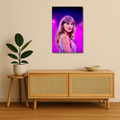Taylor Swift Metal Poster - VioletEncore | Music Wall Art India