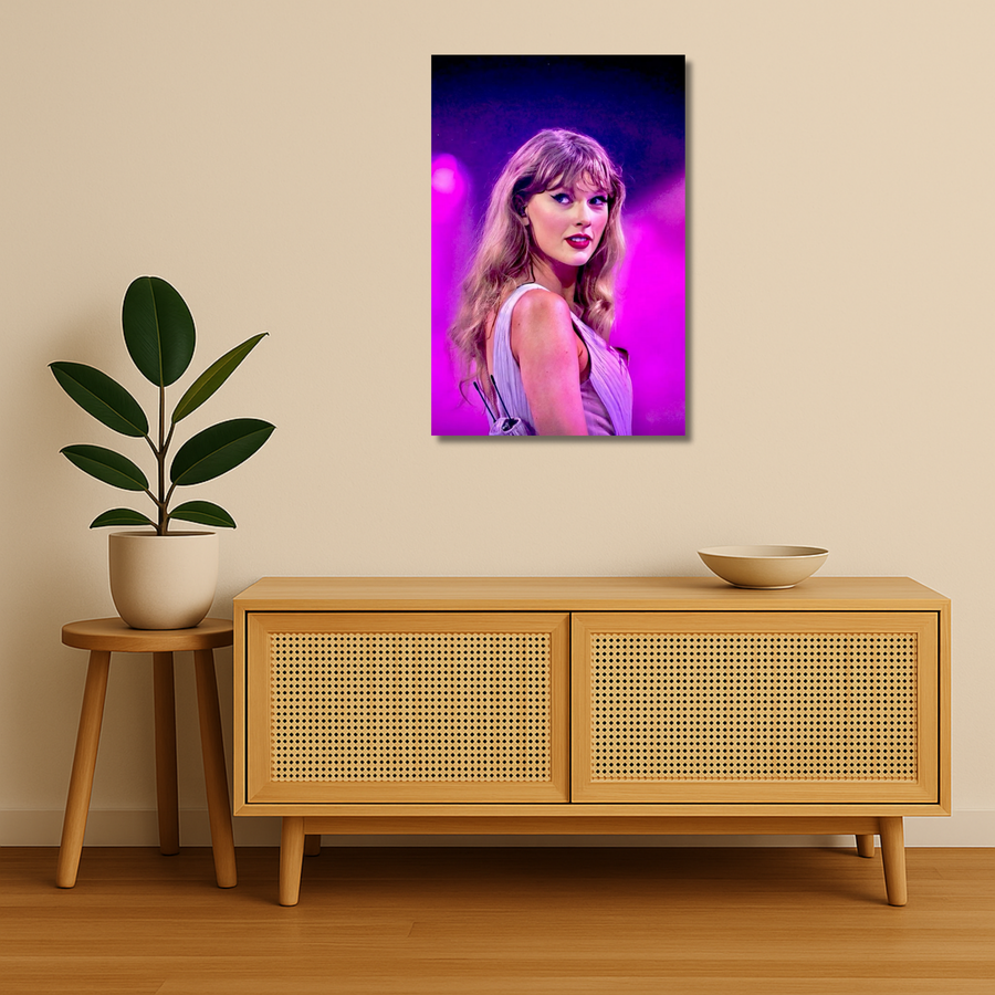 Taylor Swift Metal Poster - VioletEncore | Music Wall Art India