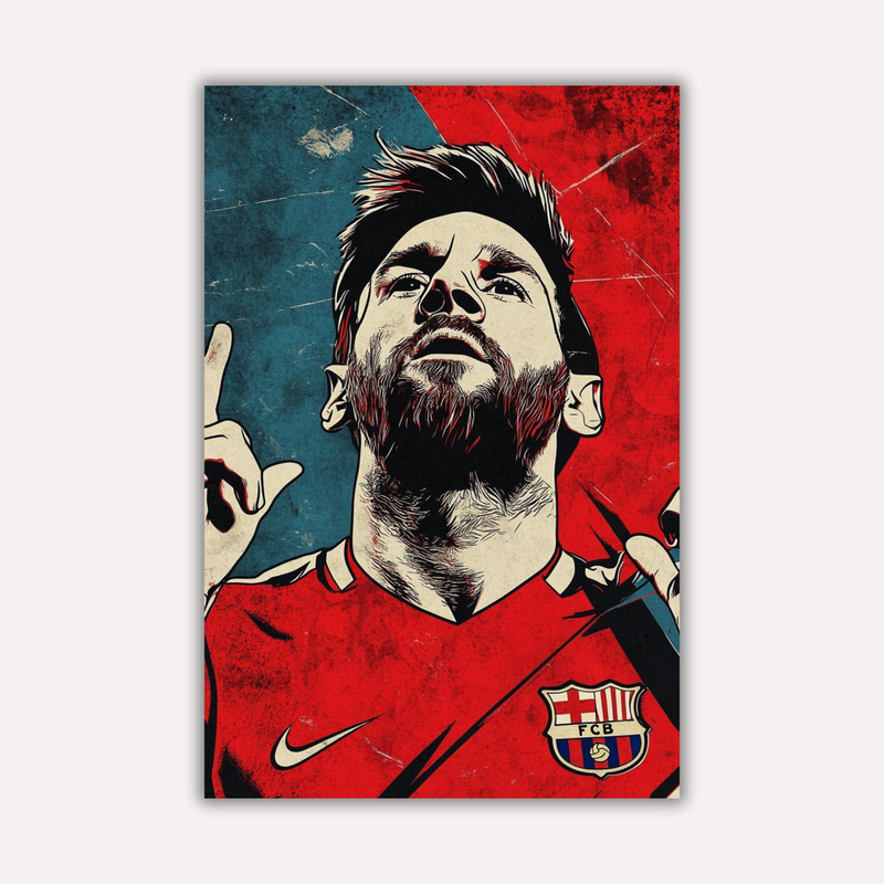 Football Metal Poster - Més Que Un Gol | Sports Wall Art India