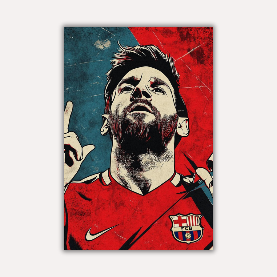 Football Metal Poster - Més Que Un Gol | Sports Wall Art India