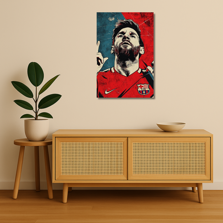 Football Metal Poster - Més Que Un Gol | Sports Wall Art India