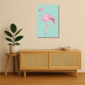 Wildlife Metal Poster - Flamingle | Animal Wall Art India