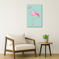 Wildlife Metal Poster - Flamingle | Animal Wall Art India