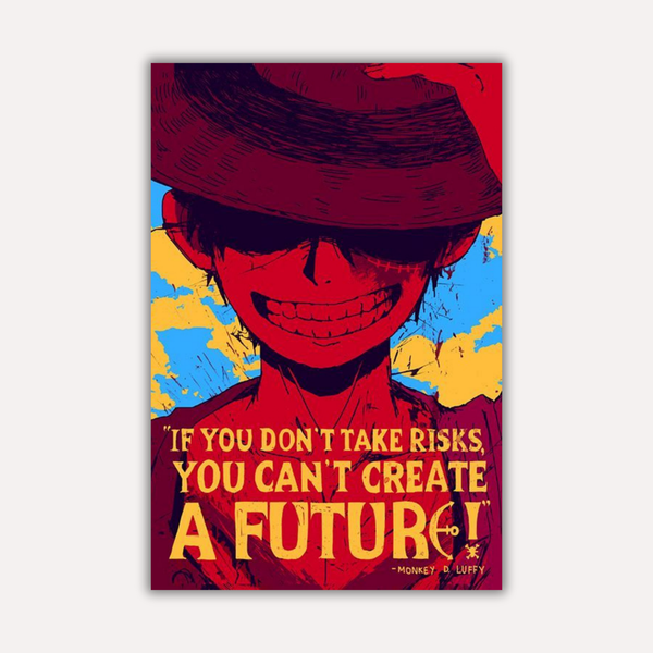 One Piece Metal Poster - Future Gamble | Anime Wall Art India