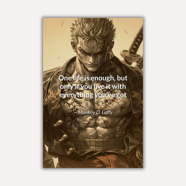 One Piece Metal Poster - King of Hell | Anime Wall Art India