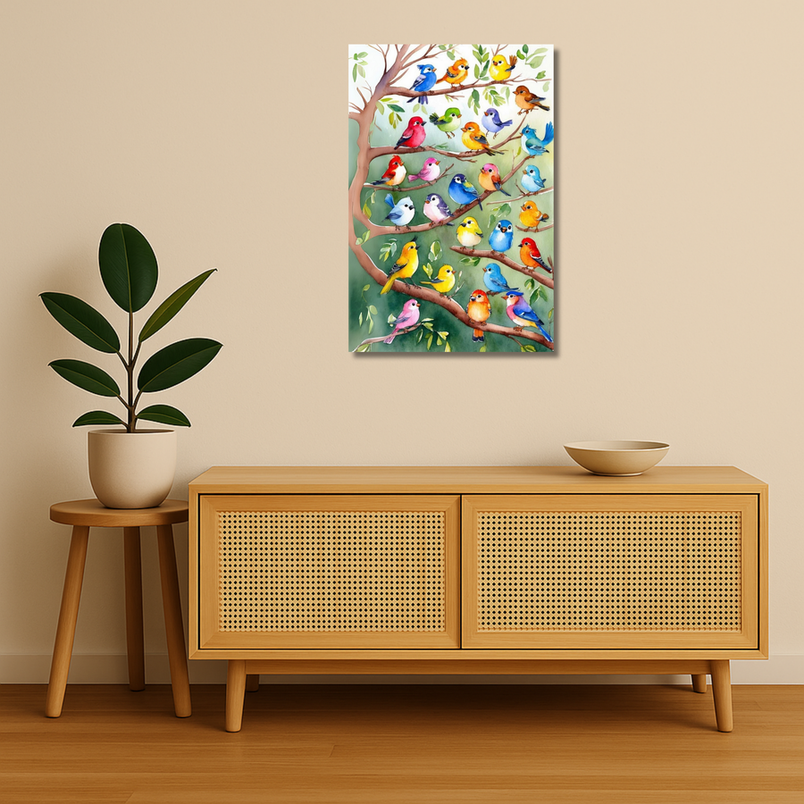 Bird Metal Poster - SongBirds | Nature Wall Art India