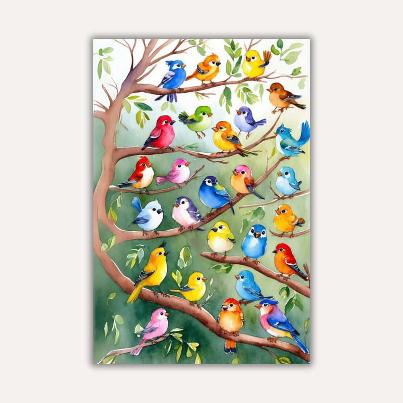Bird Metal Poster - SongBirds | Nature Wall Art India