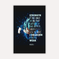 Dragon Ball Z Metal Poster - Prince’s Law | Anime Wall Art India