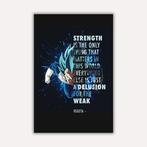 Dragon Ball Z Metal Poster - Prince’s Law | Anime Wall Art India