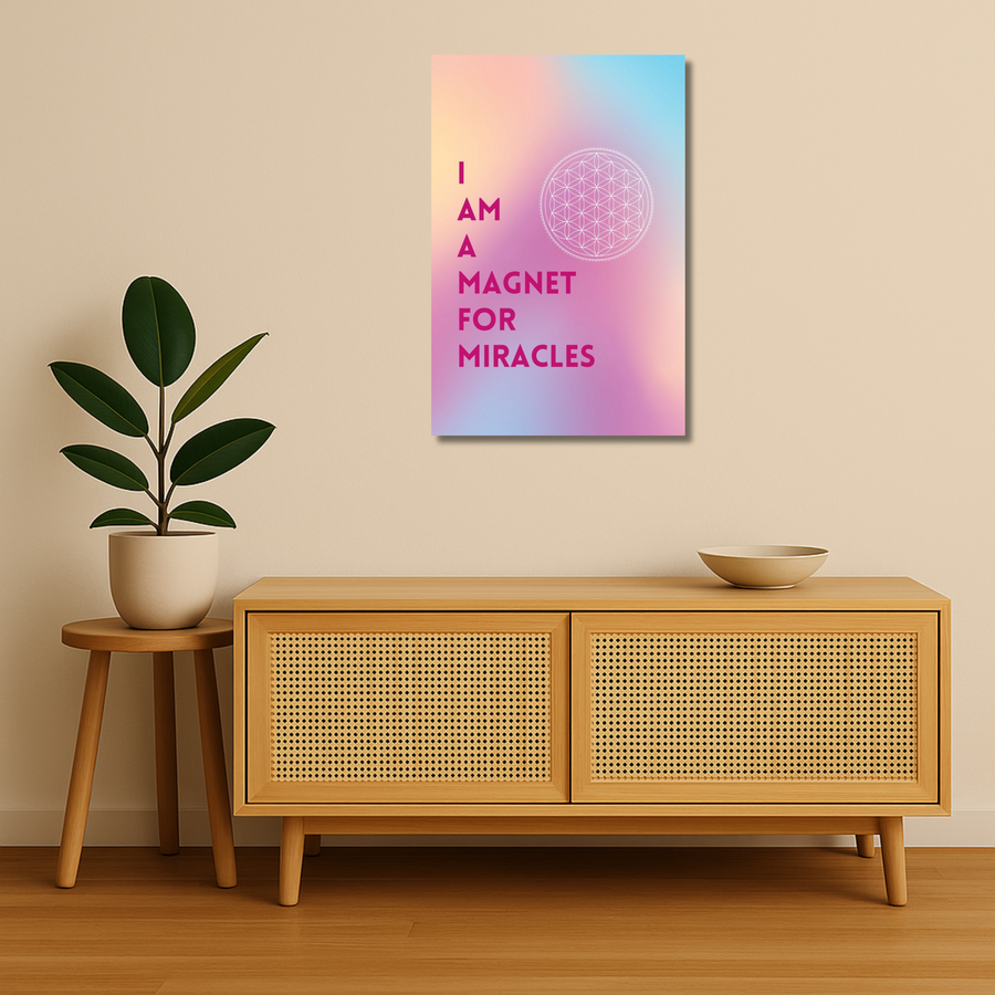 Affirmations Metal Poster - Magnetica | Motivational Wall Art India