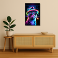Cyber Cat | Metal Wall Art Poster India