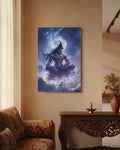 Mahadev Shiva Metal Poster - Mahadev in Cosmic Dhyana | Spiritual Wall Art India