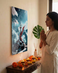 Mahadev Shiva Metal Poster - Trishul of the Himalayas | Spiritual Wall Art India