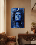 Mahadev Shiva Metal Poster - Shiva Blue Nirvana: Mahadev Within | Spiritual Wall Art India