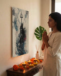 Mahadev Shiva Metal Poster - Trishool | Spiritual Wall Art India