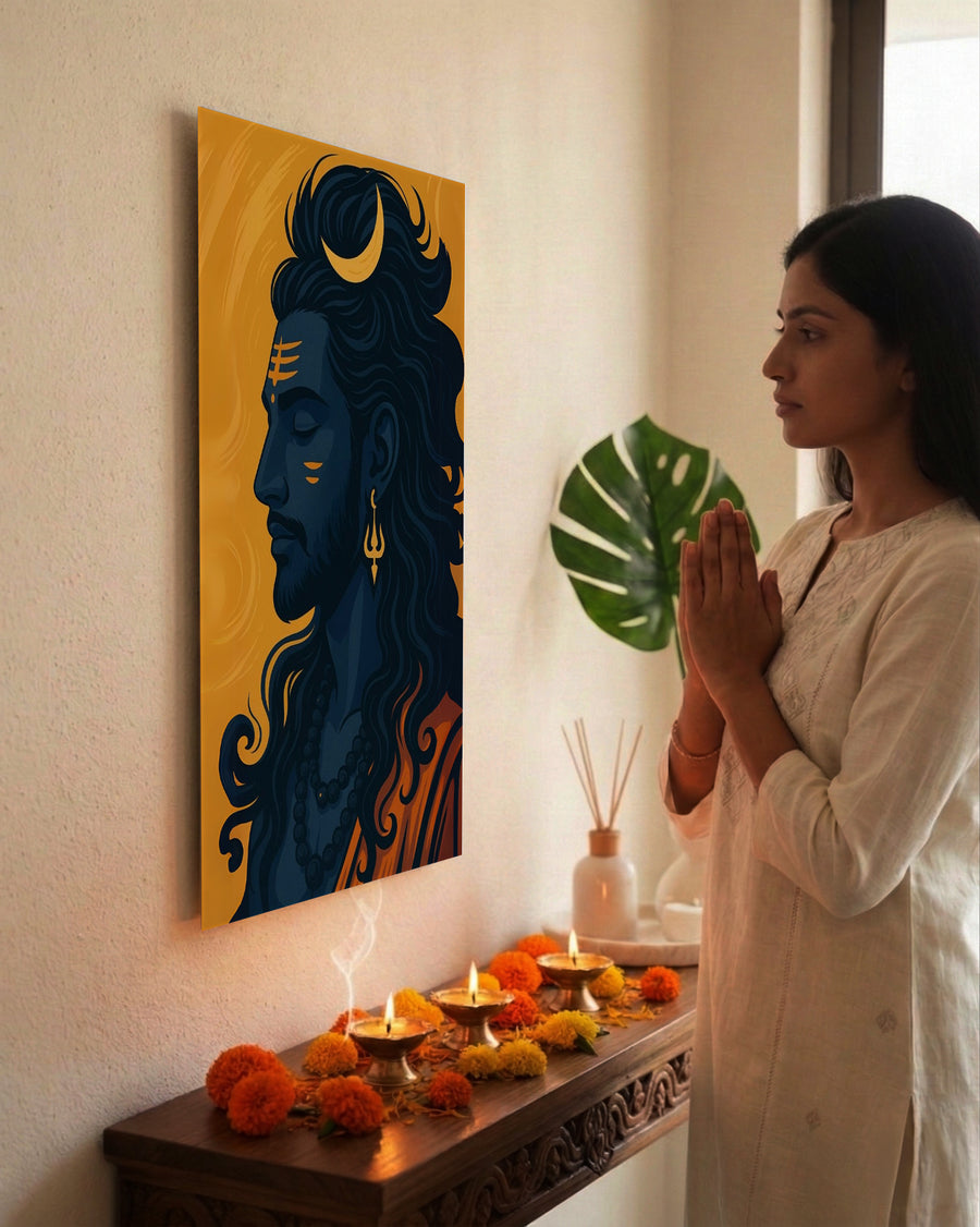 Lord Shiva Somnath Metal Poster - Somnath | Spiritual Wall Art India