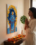Khatu Shyam Metal Poster - Shyama | Spiritual Wall Art India