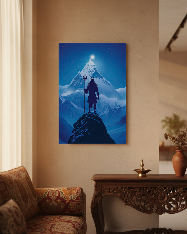 Mahadev Metal Poster - KailashVaasi | Spiritual Wall Art India