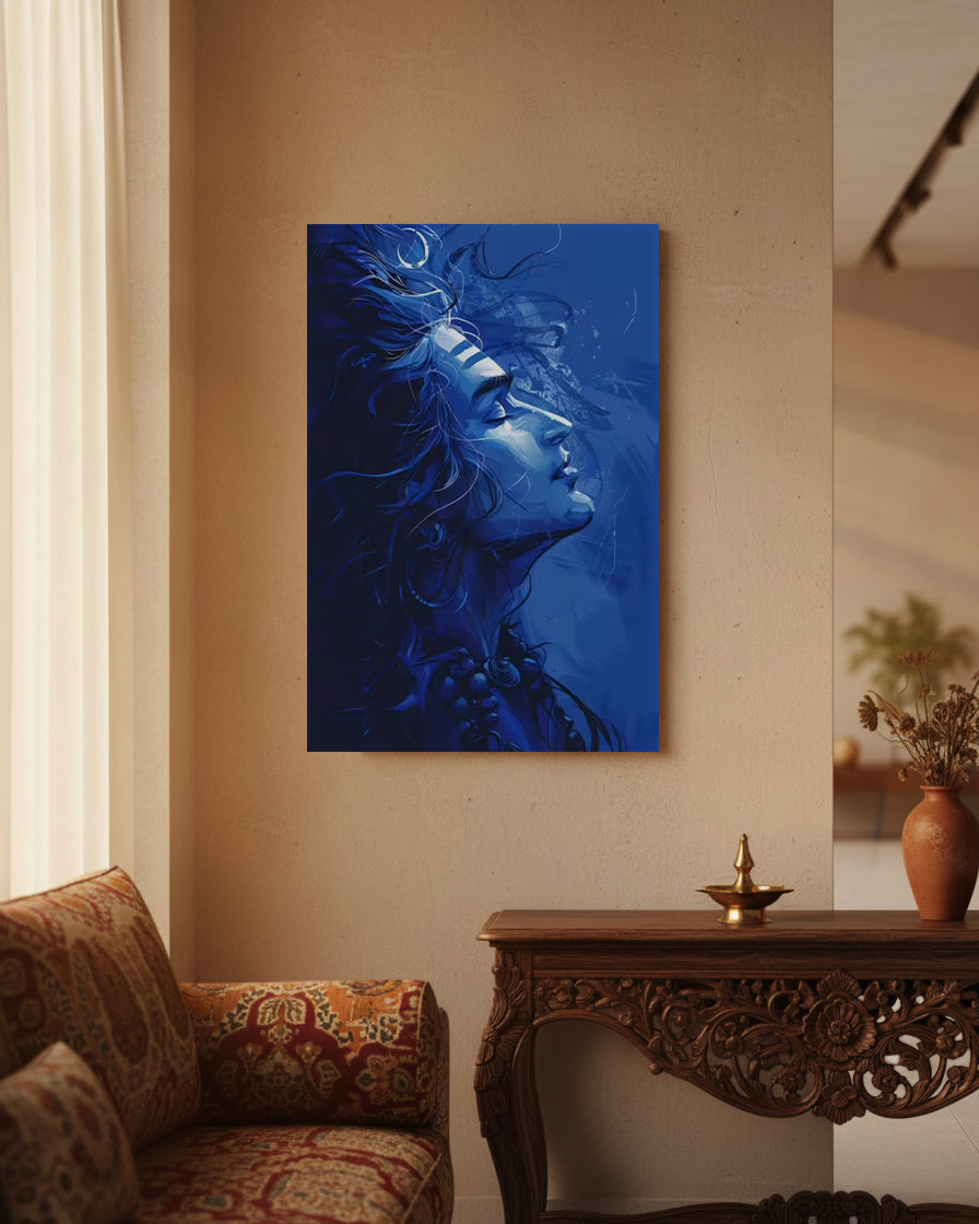 Mahadev Metal Poster - Shambhu | Spiritual Wall Art India