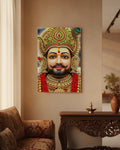 Khatu Shyam Metal Poster - Shyam Baba - Eternal Grace & Blessings | Spiritual Wall Art India