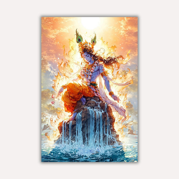 Indian Gods - Shri Krishna – Harmony of Fire & Flow