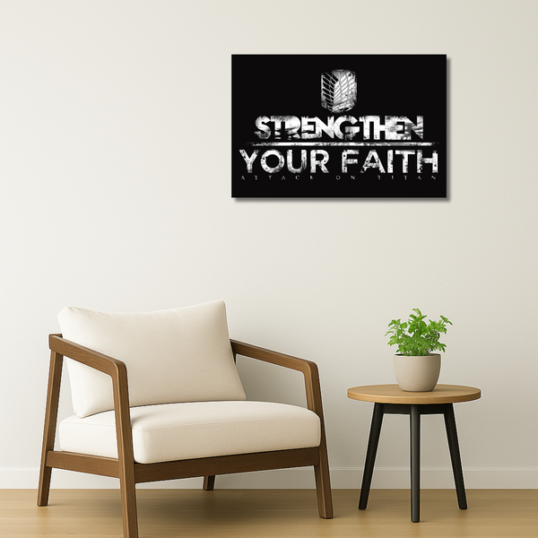 Faithborne Wall Decor | Attack on Titan Metal Poster